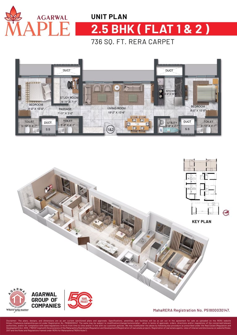FLOOR PLANS AGARWAL FLORESTA MAPLE, AGARWAL MAPLE, UPPER GOVIND NAGAR, MALAD EAST