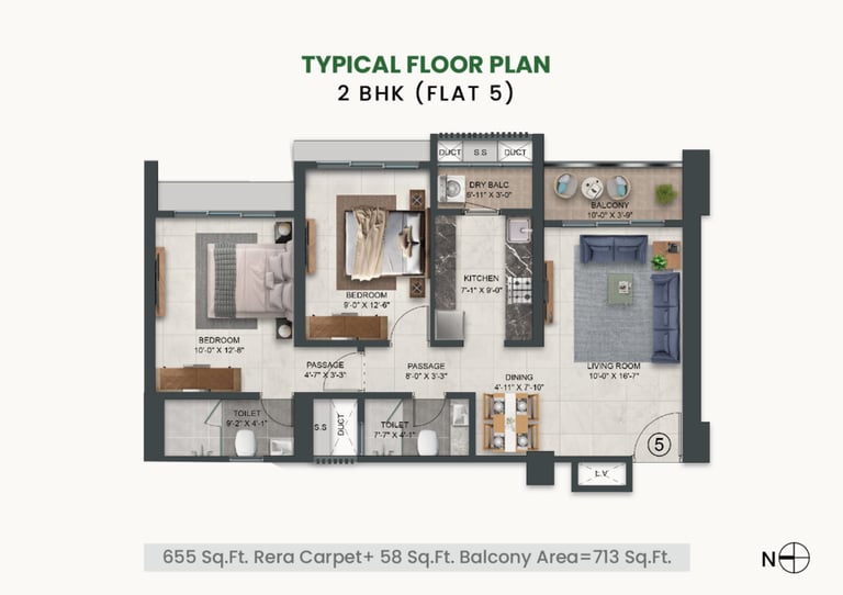 FLOOR PLANS AGARWAL FLORESTA OAK, AGARWAL OAK, UPPER GOVIND NAGAR, MALAD EAST