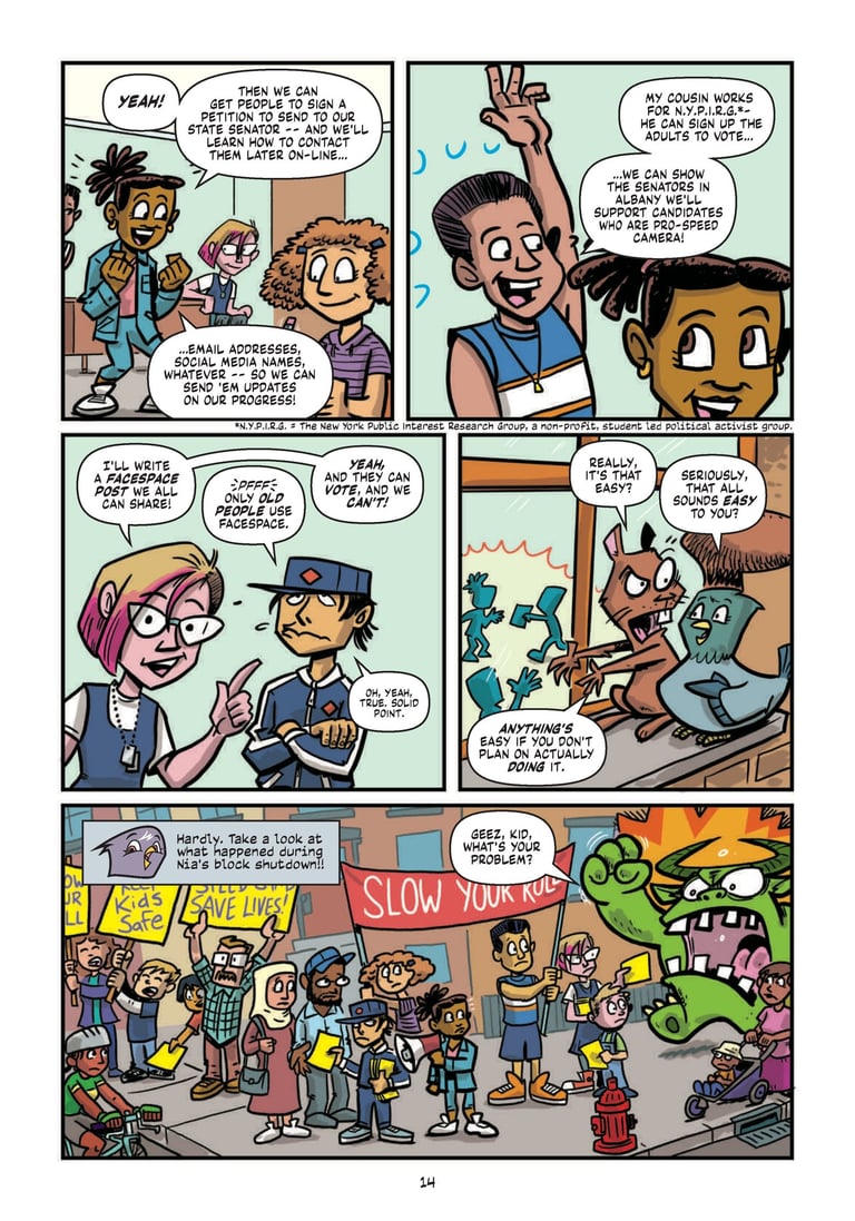 a page from Action Activists #1