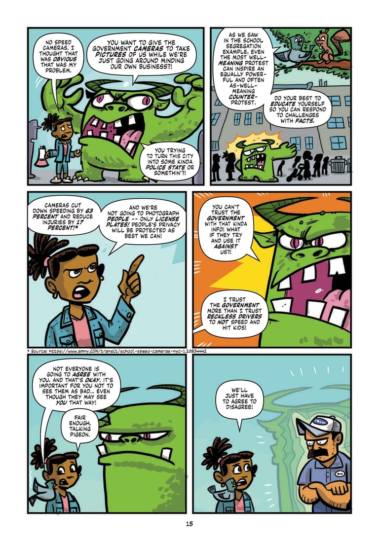 a page from Action Activists #1