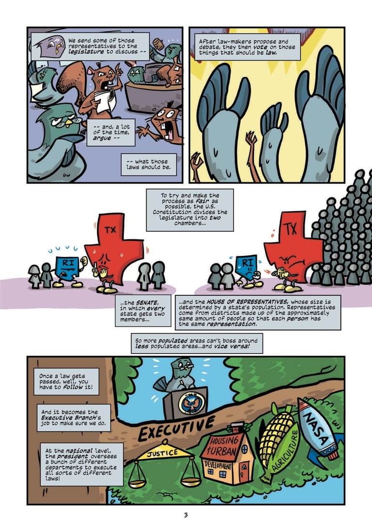 a page from Action Activists #1