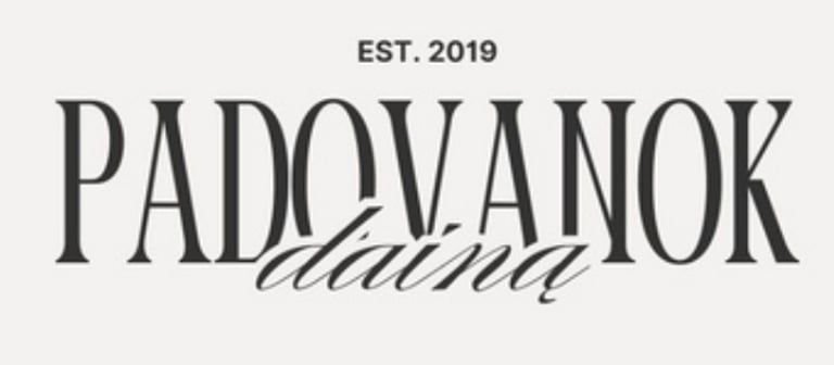 Padovanok dainą logo