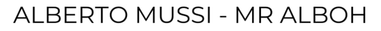 Alberto Mussi Mr Alboh logo