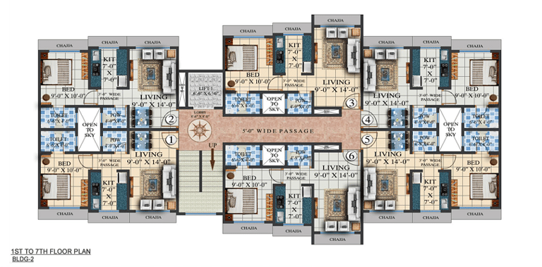FLOOR PLAN NG AROMA MIRA ROAD EAST, RNA NG, AROMA, RAMDEV PARK, MIRA ROAD EAST