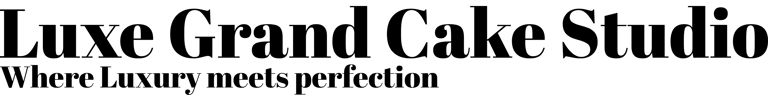 Luxe Grand Cakes Studio logo