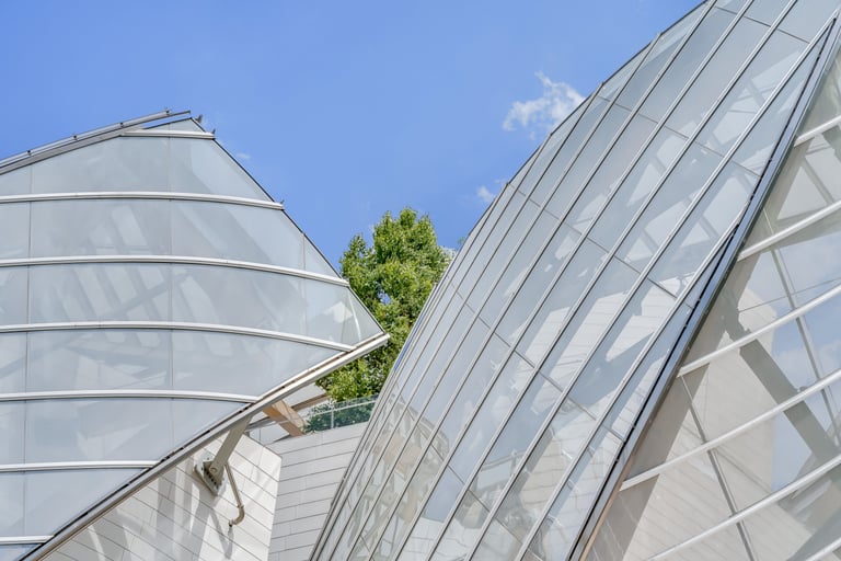 détail architecture Fondation LV by Hellias photographe
