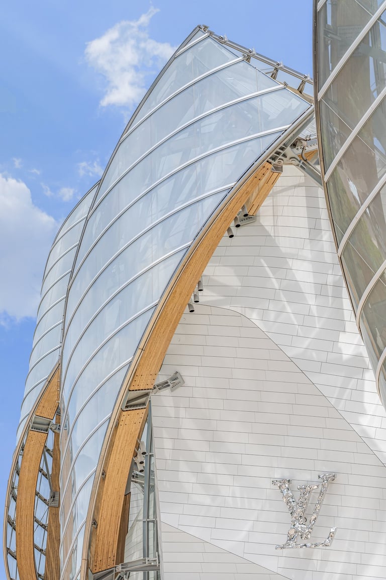 détail architecture Fondation LV by Hellias photographe