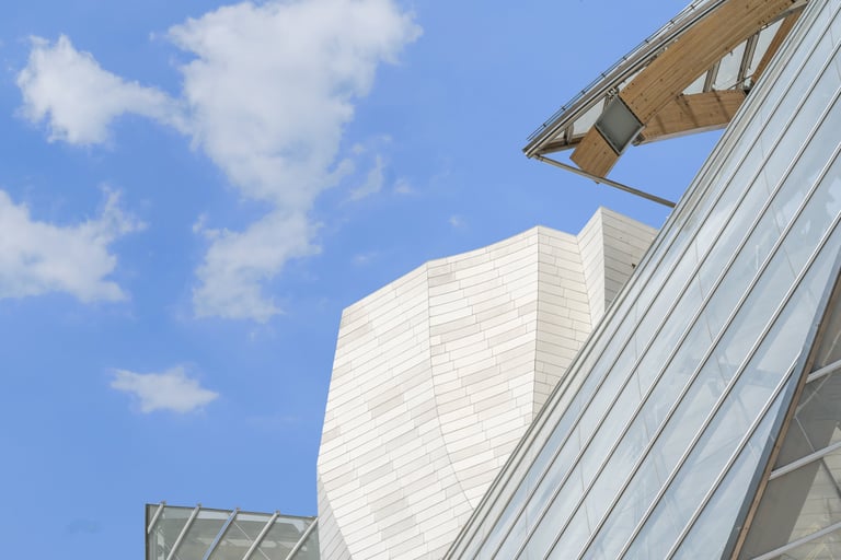 détail architecture Fondation LV by Hellias photographe