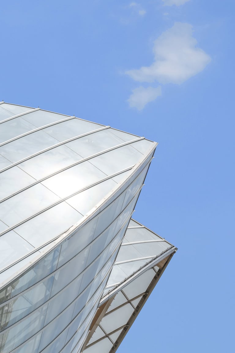 détail architecture Fondation LV by Hellias photographe