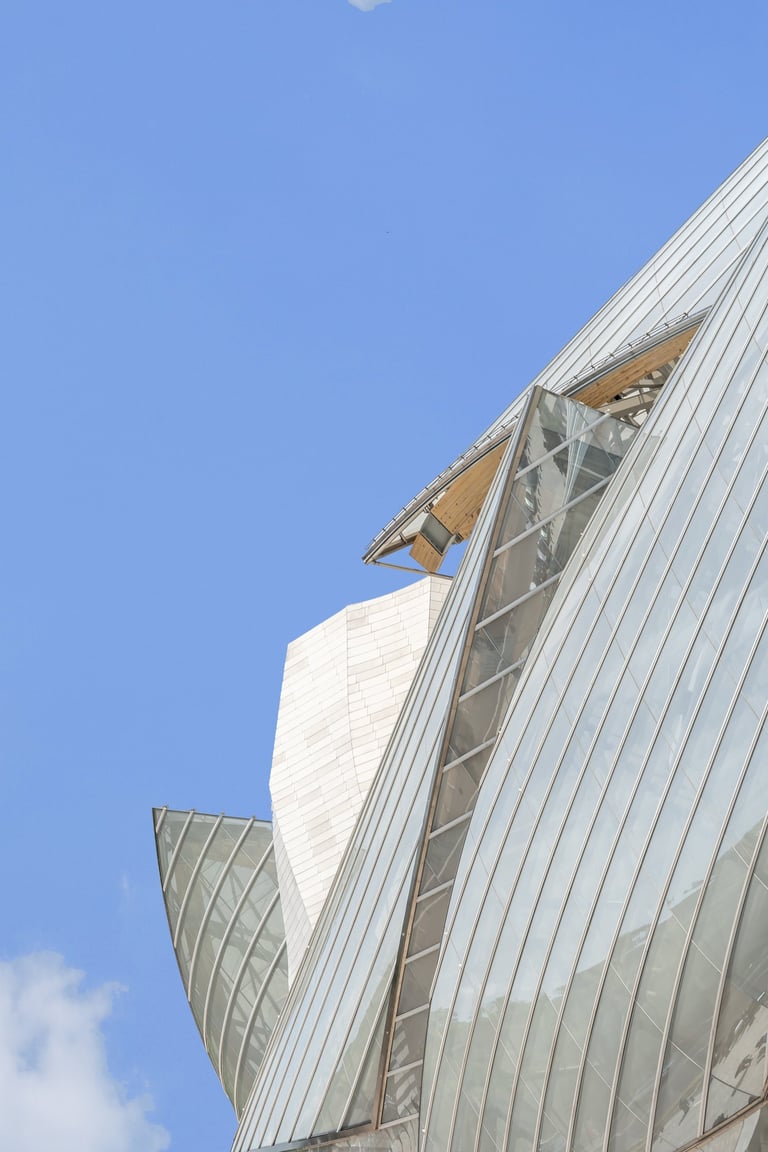 détail architecture Fondation LV by Hellias photographe