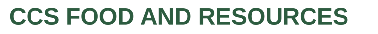 CCS FOOD AND RESOURCES logo