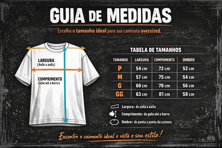 Medidas para você se sentir confortavel.