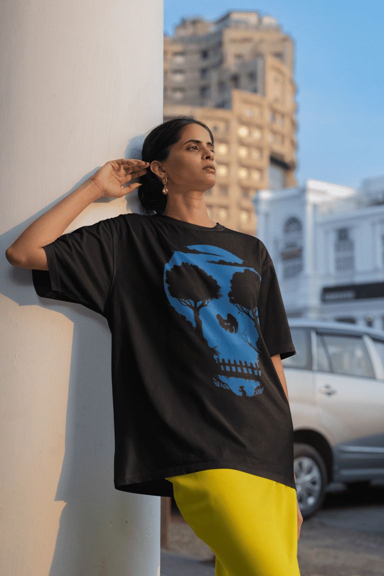 Camiseta oversized Look and See – Mundo56