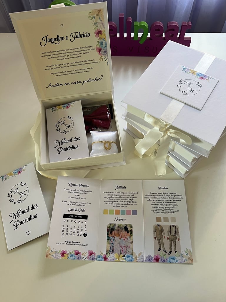 Identidade visual para casamento romântica criada pela Delinear 