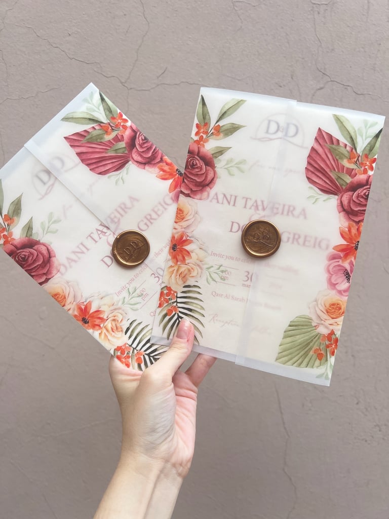 Identidade visual para casamento boho chic criada pela Delinear 