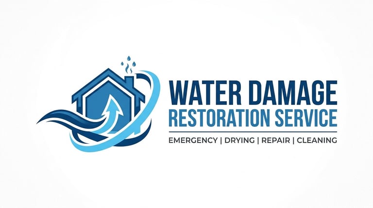 Water Damage Restoration Service logo