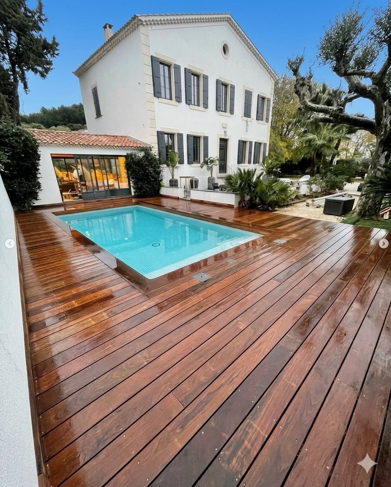 Terrasse en bois d'ipé