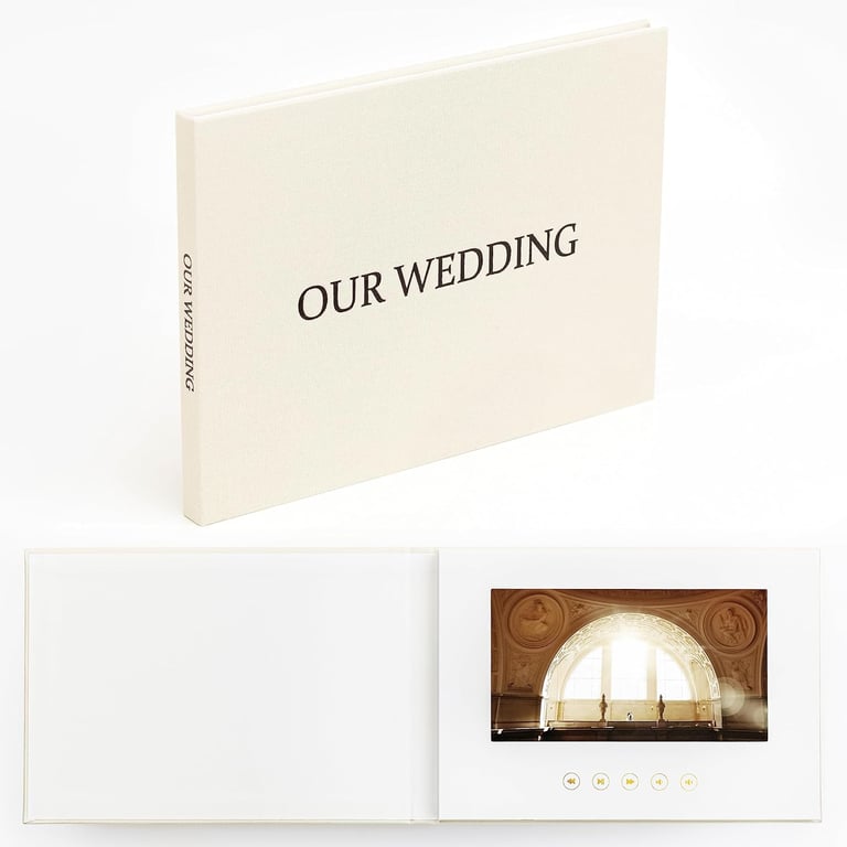 Standard cover video book for clients to watch the video messags