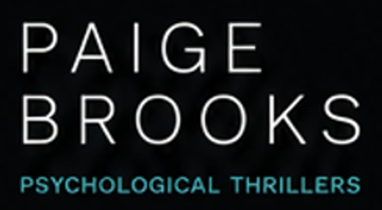 Psychological thriller author logo