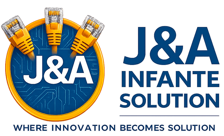 J&A INFANTE SOLUTION logo