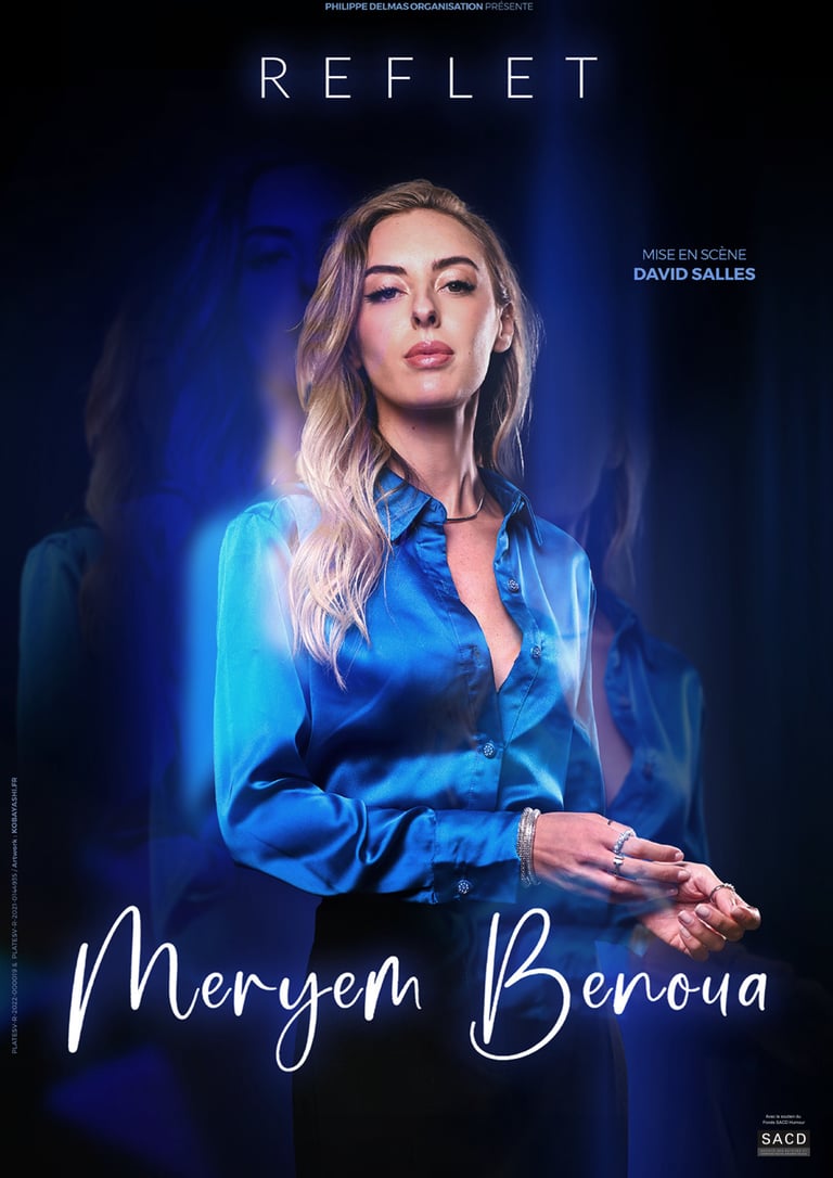 Photographie de portrait utilisée pour une affiche artistique Meryem Benoua