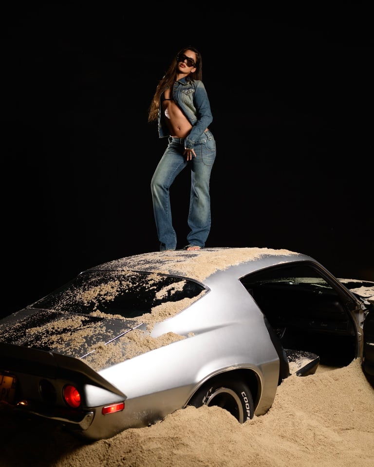 Portrait de Bianca Costa  réalisé en studio à Paris