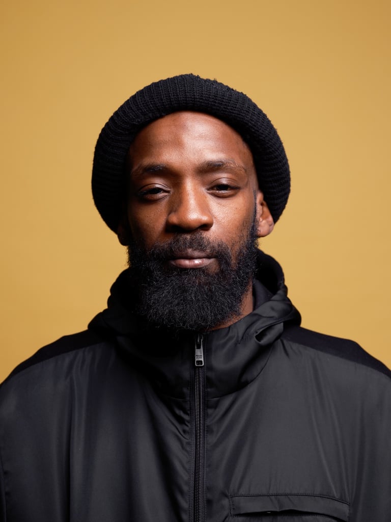 Portrait du rappeur  Da Uzi réalisé en studio à Paris