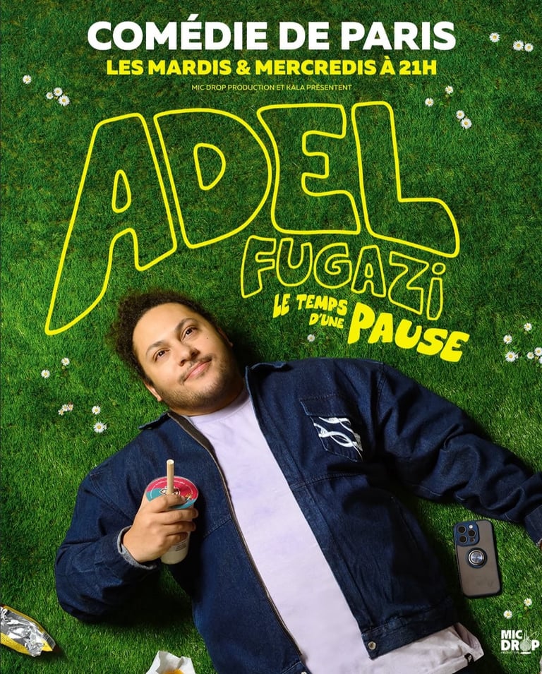 Photographie de portrait utilisée pour une affiche artistique Adel Fugazi