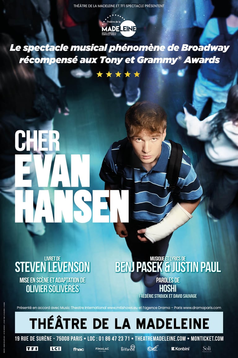 Photographie de portrait utilisée pour une affiche artistique pour cher Evan Hansen
