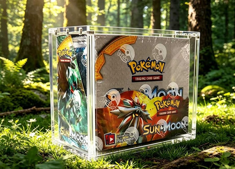Pokémon booster box acrylic case
