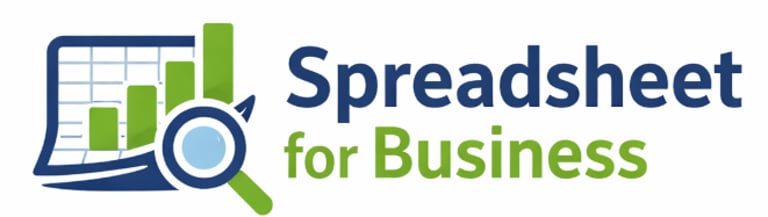 spread sheet for business logo