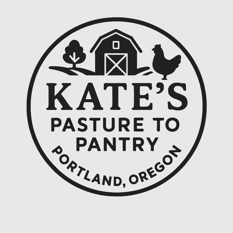 Kate's Pasture to Pantry logo