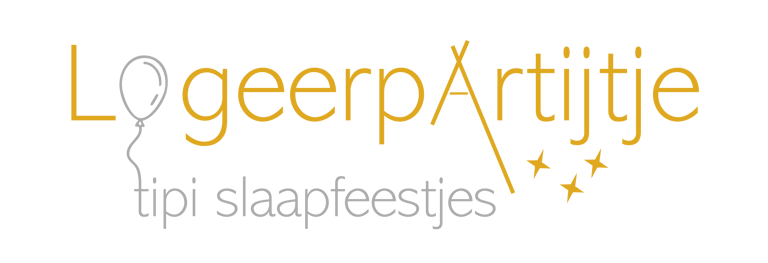 Logeerpartijtje tipislaapfeestjes logo