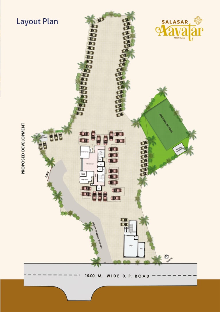 Amenities Salasar Aavatar, Kanakia, Near LR Tiwari College and 711 Club, Mira Road East