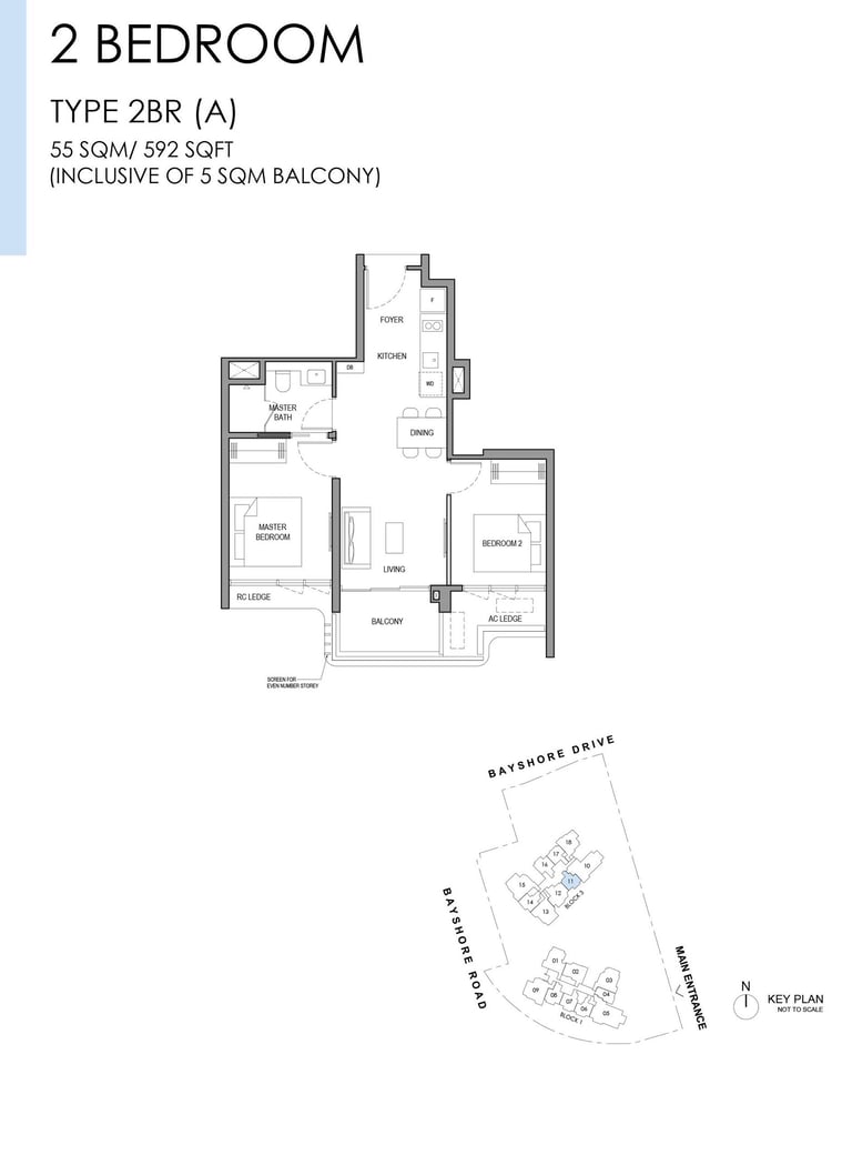 2 Bedroom Floorplan