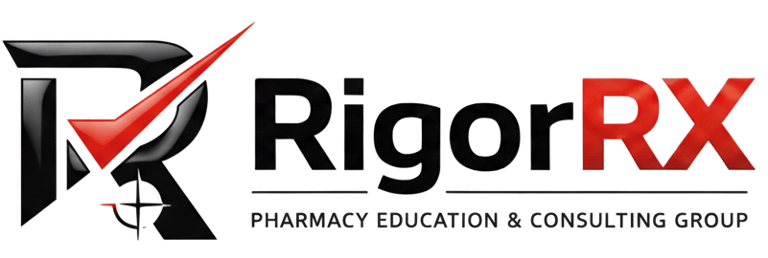 RigorRX Pharmacy Education and Consulting Group logo