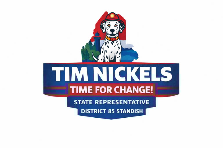 Nickels for Maine logo