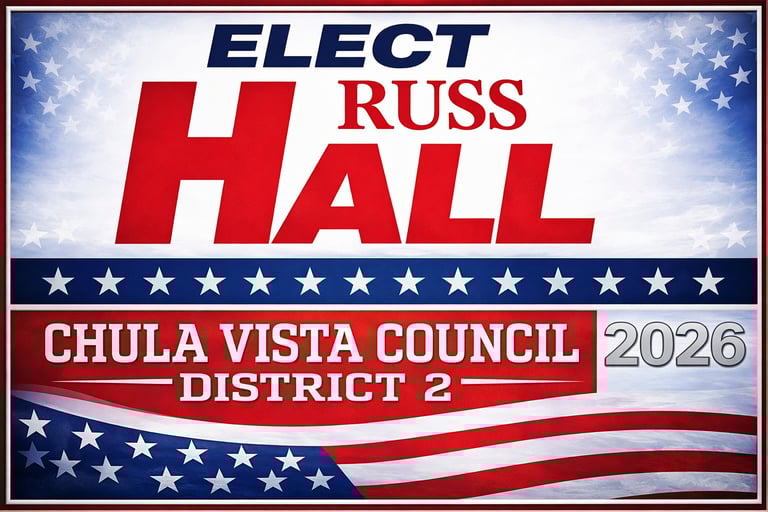 Russ Hall logo
