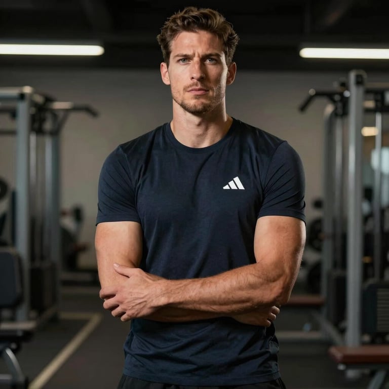 Dynamic photo of an athlete engaging with a brand ambassador at a sports event.