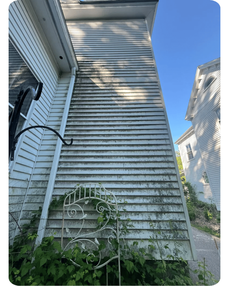 Professional pressure washing services in Durham, NH for patios, decks, and driveways affected by se