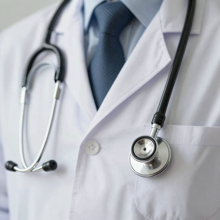 Friendly pharmacist consulting with a patient in a bright, welcoming pharmacy space.