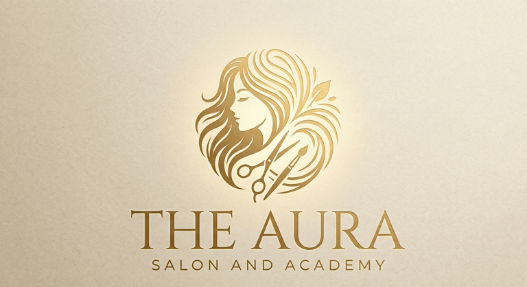 The Aura Salon and academy logo