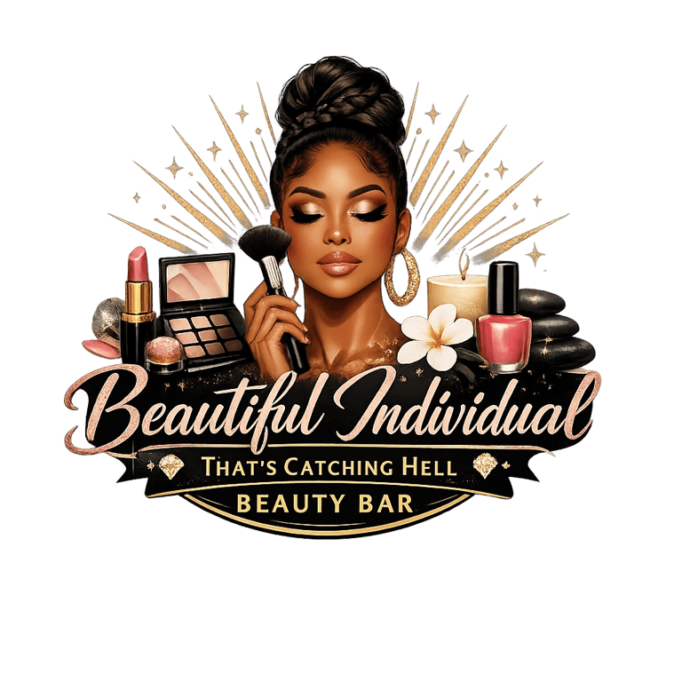 Beautiful Individual That's Catching Hell Beauty Bar logo