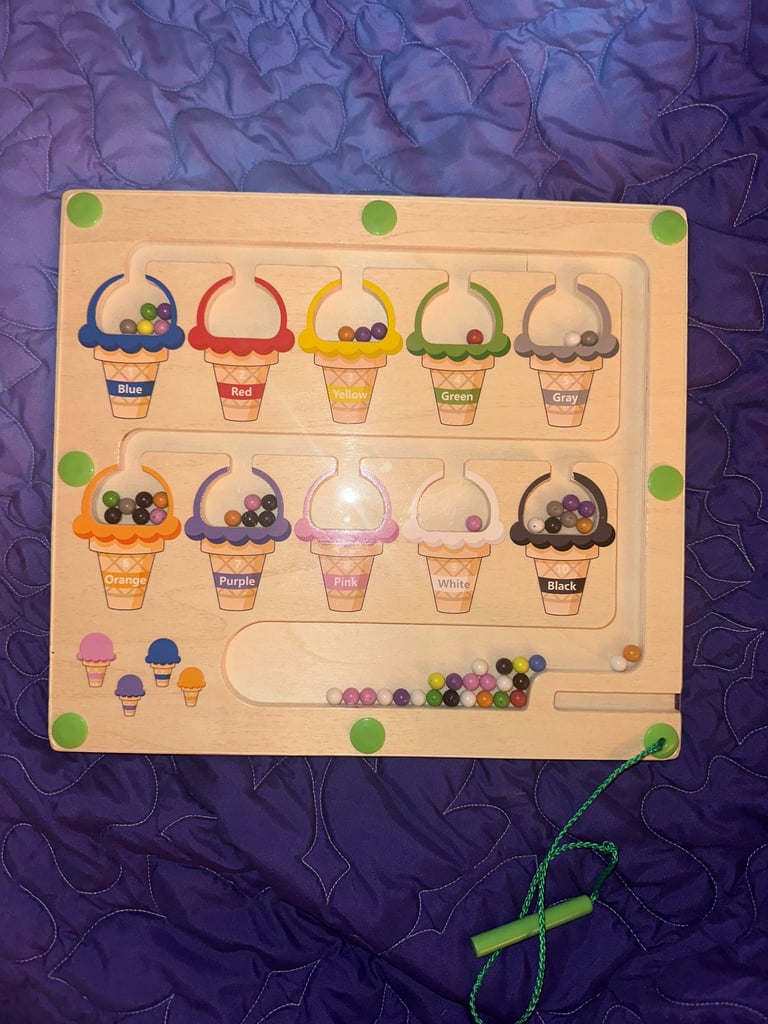Magnetic Maze: Color Sorting for Kids