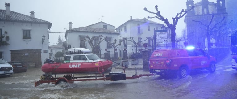 Emergencia en Grazalema - Unidad Militar de Emergencias