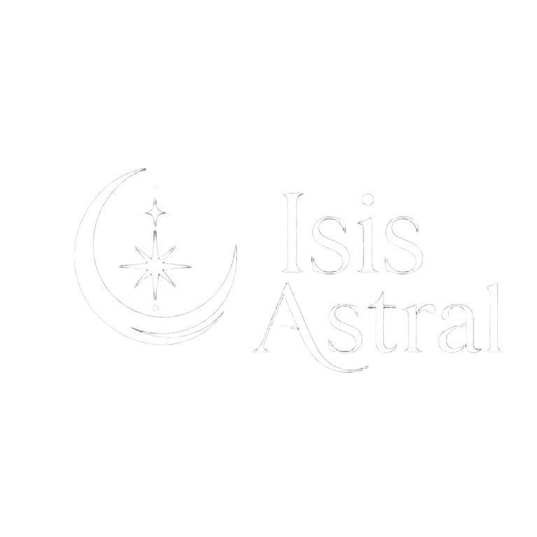 Logotipo Isis Astral blanco