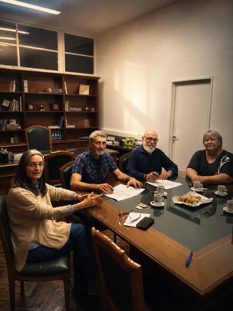 Reunión institucional entre representantes académicos en la UTN Avellaneda