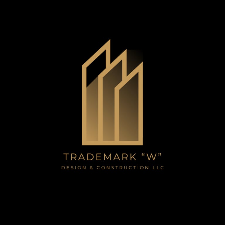 Trademark "W" Design and Construction LLC logo