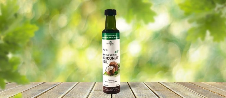 extra virgin coconut oil Natural fermentation method  Ancient Gift Farm