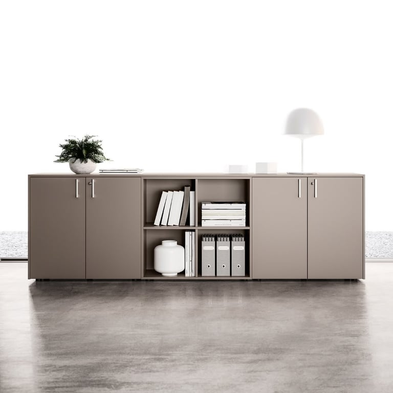 Muebles de almacenamiento en madera para oficinas